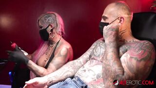 Evilyn Ink screws Sascha after giving him a tattoo