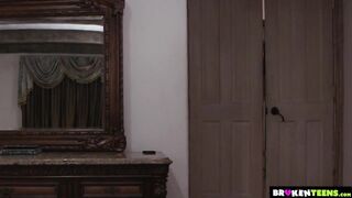 BrokenTeens - Adria Rae Seduces Her Stepdad To Fuck Her Right Next To His Recent Wife