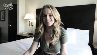 Big Titted College Coed Makes Her first Porn