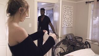 Interracial hook-up with a ebony stud