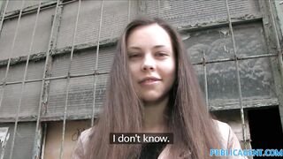 PublicAgent Brunette hair chick breathtaking figure