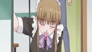 FUCKMELIKEAMONSTER - Hot Maid In A Stripped Apron Pleases Dominant