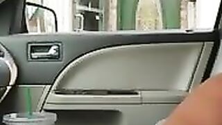 Car Flash Directions Golden-haired Teen