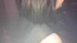 I suck a man schlong in club public WC and get my ass fucked at home