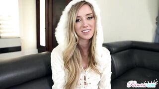 Bewitching golden-haired playgirl with small breasts is having wild sex with her step- brother, in the afternoon