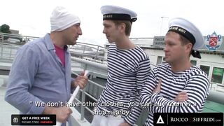 Rocco Siffredi's EAGER Cake-Filled GROUP-SEX With His Boat Boys!