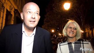 Mature golden-haired woman in sexy lingerie, Sylvia decided to have sex with many lewd boys