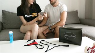 FREUTOY review + Hawt ANAL sex scene and massive ejaculation - couple amateur