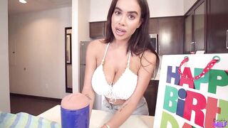 Victoria June is a big titted brunette with carnal lips who likes big cocks a lot