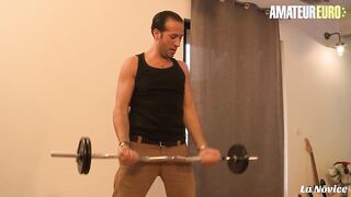 La Novice - Big Butt Amateur French MILF Has A HAWT Anal Lesson 3-Some With two Excited Lads