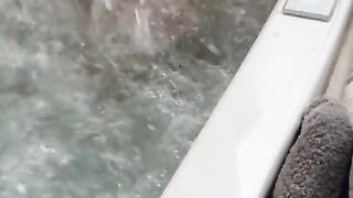 Cute Amateur Teen Golden-Haired Sexually excited on Vacation Screws in the Sexy Tub and on the Balcony - BlondeAdobo