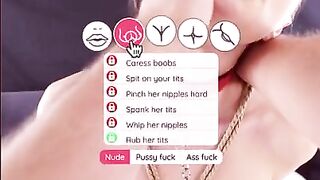 hundred of actions, S&M porn simulator with French Pauline Cooper as your little thrall !