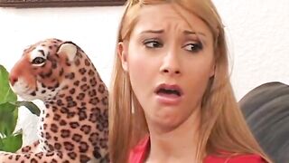 two lascivious sluts have threesome with dude with mustache