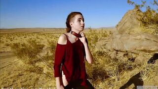 Ache whore plays with cum in her eyes and cum in her mouth, then drink piddle and licks up the spillage