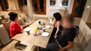 ALEXANDRA WETT in 18 YEARS OLD! Deflowered at dinner