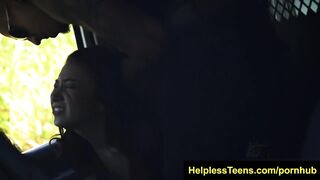 HelplessTeens.com Faye Ends in Van for SADOMASOCHISM and Coarse SADOMASOCHISM Outdoor Sex