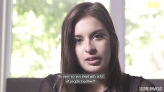 CASTINGFRANCAIS - Shy Gal Emilie Martini Tries Casting And Loves It - AMATEUREURO