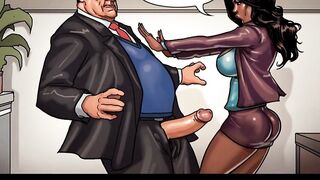 Interracial fuck with the mayor : black cutie on white dong [uncensored]