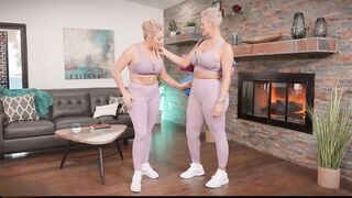 Curvaceous matures like to have a casual three-some with their personal trainer, once in a while