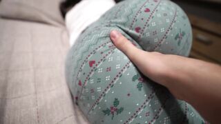 my step sisters shared my ramrod whilst waking up - first family 3-some