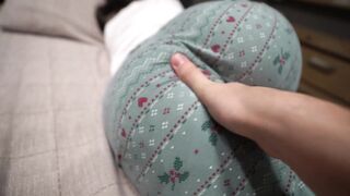 my step sisters shared my ramrod while waking up - first family threesome