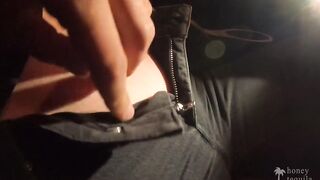 FUCK ME NOW - risky public sex in the CINEMA let me swallow your cum