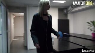 LACOCHONNE - Slender French Mature Cali Cruz Gets Screwed Hard By Her Colleague - AMATEUREURO