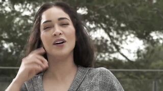 Latin brunette with hairy cunt is wearing black stockings while having anal-act of love with a neighbor