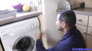 Chic milf pounded by plumber