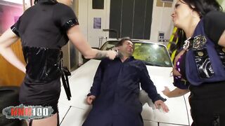Mariah Milano & Stacey Lacey, 2 sexy police officers fucking the mechanic