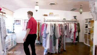 Red haired sweetheart, Bree Daniels is having hardcore sex with a chap who isn't her partner