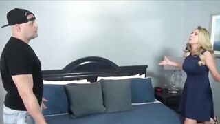 Jodi West is moaning from fun whilst having sex with her step son, in a hotel room