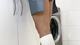 WIFE CHEATS HUSBAND'S ALMOST ANY OUTSTANDING FRIEND in the kitchen - KateKravets