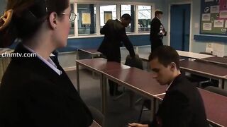 Love her face as she humiliates and strap-ons him ...