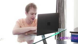 Teacher blackmailed into anal after student finds her cam profile