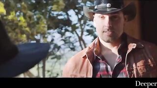 Jazlyn Ray is sucking her neighbor's big knob and getting it inside her soaking moist pussy