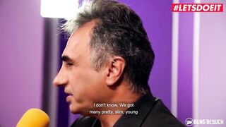 BUMSBESUCH - Big Titties Porn Star Lilli Vanilli Makes The Janitor A Cheerful Chap - LETSDOEIT