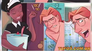 Maid gave her butt during cleaning! The Filminho bastards