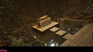 Lara Croft's first Monster Shlong Experience