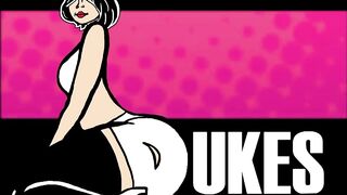 Elderly church lady gets drilled after a swimming lesson.