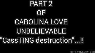 [PART two] WET - BIZARRE CASTING! FIRST ANAL Carolina Love, destroyed, squirt, anal gape, urinate in booty & cunt, gape farts