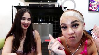 Super Sloppy Oral sex Job By 2 Braceface Baddies ????????????