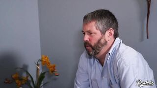 Beauty Smalls is a slutty blonde babe who is cuckolding her partner with a black stud