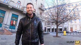 HUNT4K. Big-boobied MILF welcomes unknown chap in vagina but not husband