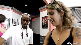 Sophia Grace Has Anal Sex With Big Black Rod At A Gloryhole