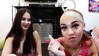 Super Sloppy Blowjob-Sex By 2 Braceface Baddies