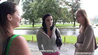 Czech whores got money to fuck a rnadom stranger and make him moan from fun