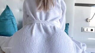 Paola slides back and forth on my chunky shlong. This Chick just loves doggystyle. Big white ass! MartinPaola!