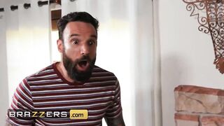 Demi Sutra Surprises Her Ex-Bf and His Recent Gf Ebony Mystique, But Ebony Has A Surprise Of Her Own - Brazzers