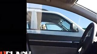 Car Dickflash for Golden-Haired Mother I'd Like To Screw and Teen